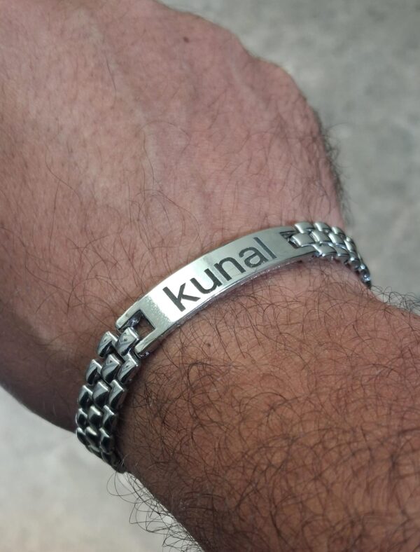 Silver Plated Rakhi (With name)