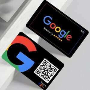 Custom NFC Google Review Card | Custom logo & Design Available | Black 01