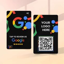 Custom NFC Google Review Card | Custom logo & Design Available | Black 02