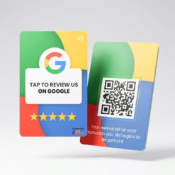 Custom NFC Google Review Card | Custom logo & Design Available | Multicolour