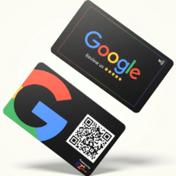 Google Review NFC & QR Card | Custom logo & Design Available  | Black
