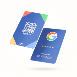 Google Review NFC & QR Card | Custom logo & Design Available | Blue