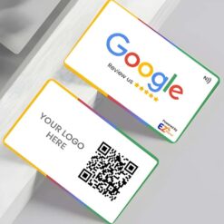 Custom NFC Google Review Card | Custom logo & Design Available | White 05