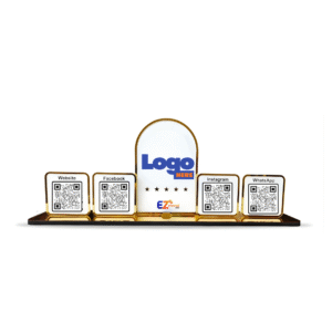 Smart NFC 4 QR Standee | UV Printed | Premium Style 4