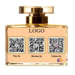 Customised Smart NFC Standee | Perfume Bottle | 3 QR