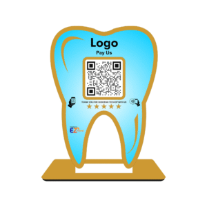 Smart NFC Teeth Shape Standee | Dentist | 2
