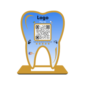Smart NFC Teeth Shape Standee | Dentist | 3