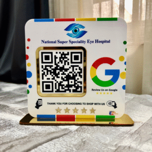Customised Smart NFC Single QR Standee Big QR Google Review