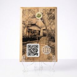 Smart NFC 1 QR Standee | UV Printed | Multi QR available | Custom Wood | Sketch