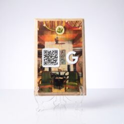 Smart NFC 1 QR Standee | UV Printed | Multi QR available | Custom Wood | Transparent Colour