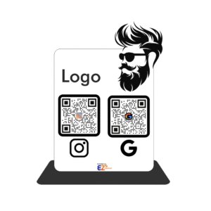 Smart NFC 2-in-1 Tabletop Standee For Salons & Beauty Parlours - Boy