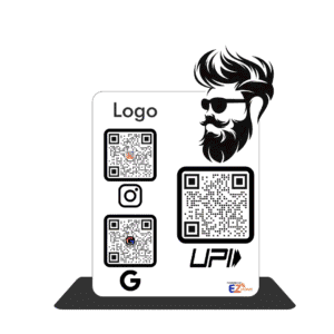 Smart NFC 3-in-1 Tabletop Standee For Salons & Beauty Parlours - Boy