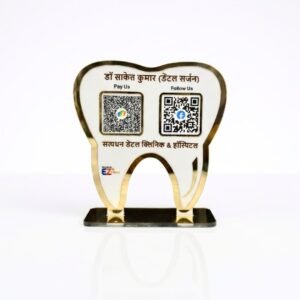 Dental Tooth Shaped Smart NFC 2-in-1 Standee - For Dentists