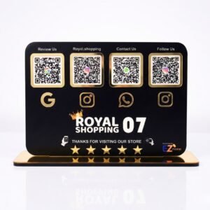 Smart NFC 4 QR Standee | UV Printed | Standard