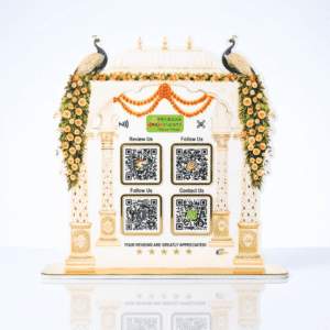 Smart NFC 4-in-1 QR Standee - For Wedding, Reception & Catering Business