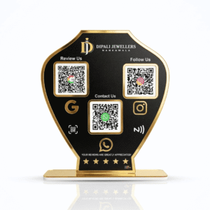 Premium Jewelry Stores - Smart NFC 3-in-1 Tabletop Standee