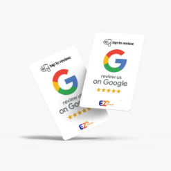 Google Review NFC Card | Custom logo & Design Available | White