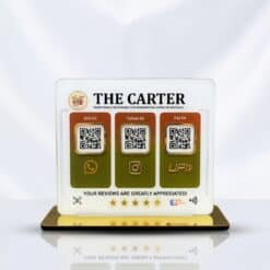 Smart NFC 3-in-1 Table Top Standee – New Theme Edition White