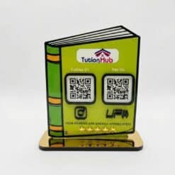 Book Shape Smart NFC 2 QR Standee