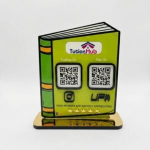 Book Shape Smart NFC 2 QR Standee