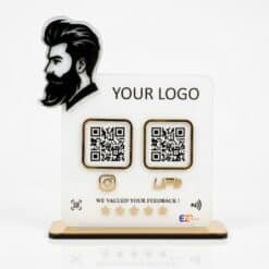 Smart NFC 2-in-1 Tabletop Standee For Salons & Beauty Parlours - Boy