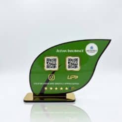 Leaf Shaped Smart NFC 2-in-1 Tabletop Standee
