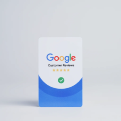 Google Review NFC & QR Card | Custom logo & Design Available | White