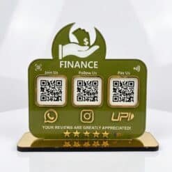 Smart NFC 3-in-1 Tabletop Standee for Financial Services