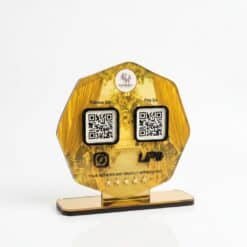 Smart 2-in-1 in NFC QR Standee for Wedding Planner
