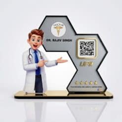 Smart Single QR NFC Standee For Doctors