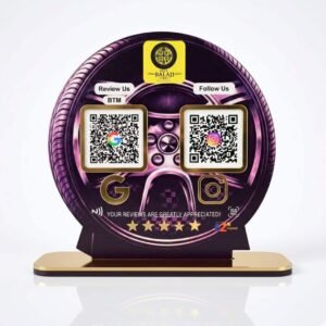 Tyre Shaped Smart NFC 2 in 1 Standee